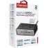 Promate PowerBrix2-GaN65 65W Power Delivery GaNFast Charging Station with 3250W Dual AC Socket, GaN Technology, Dual USB Port, Multi Protection System, Black | PowerBrix2-GaN65 - Black